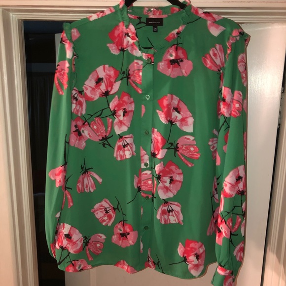 Who What Wear Tops - Floral blouse from Target’s Who What Wear linen
